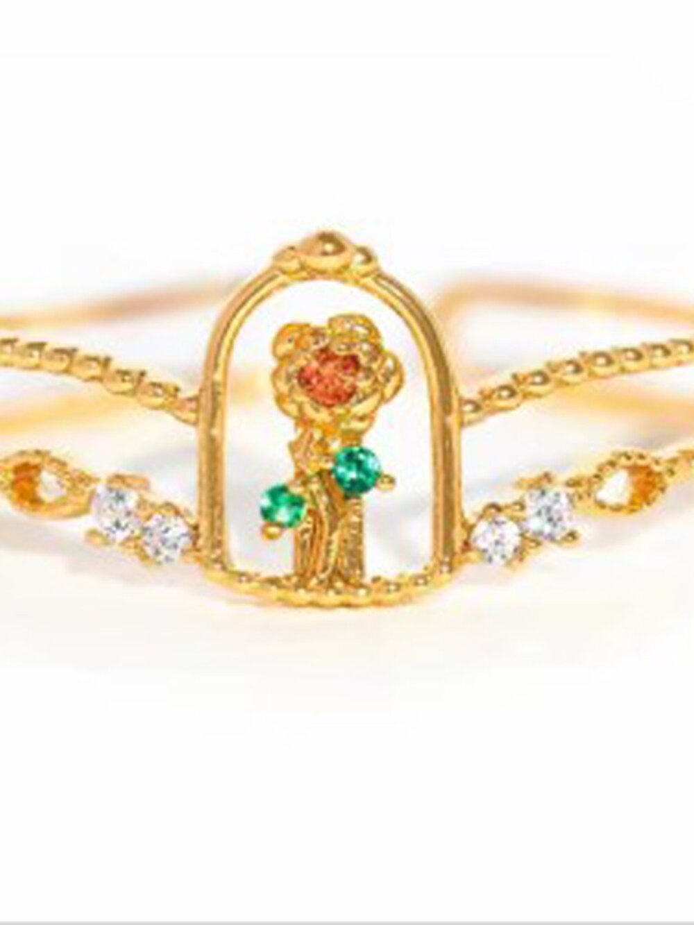 Rose Belle Adjustable Gold Ring